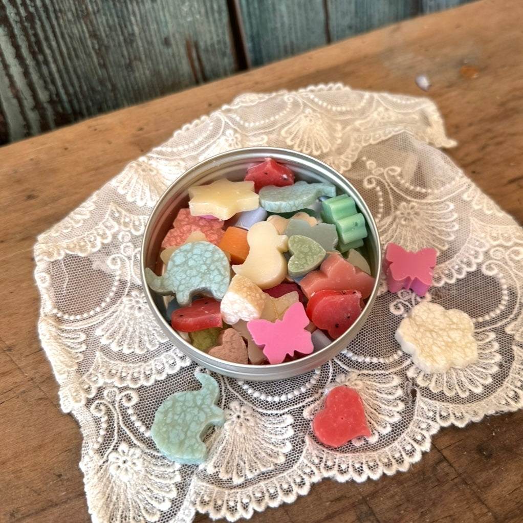 Bunte Seifencharms - Seifendose