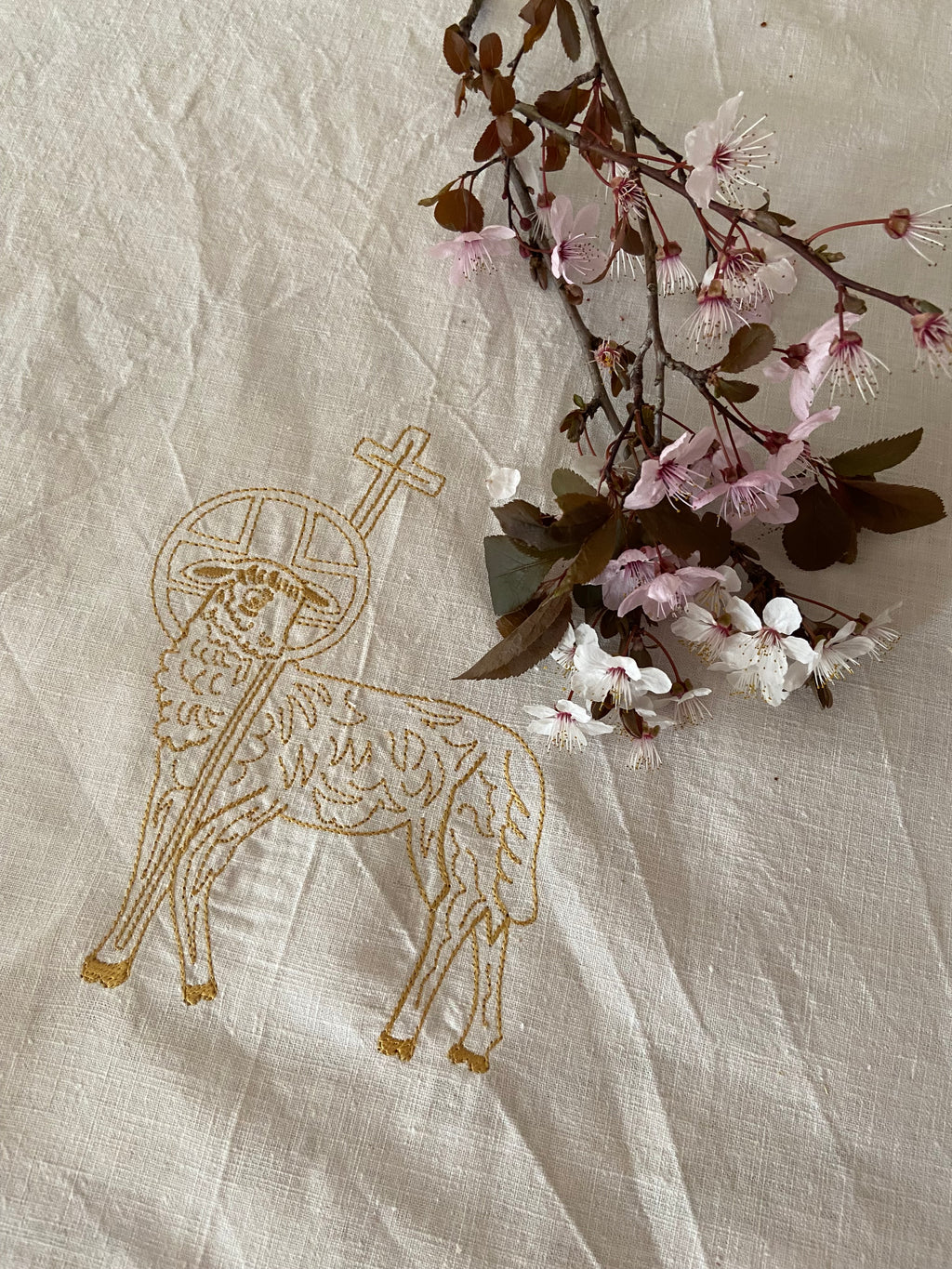 Agnus Dei - Osterlamm Tuch
