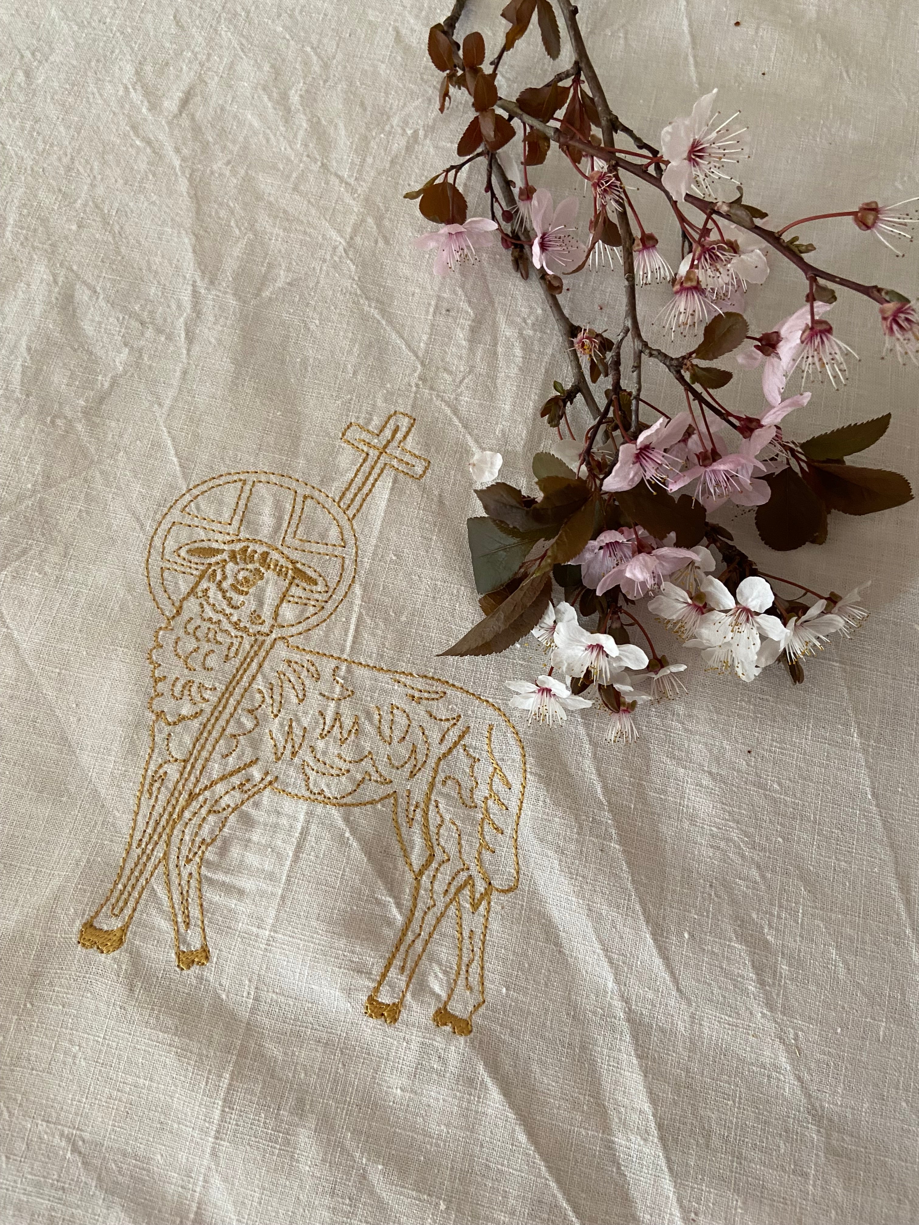 Agnus Dei - Osterlamm Tuch