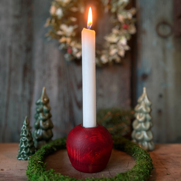 Apfellichtlein aus Buchenholz