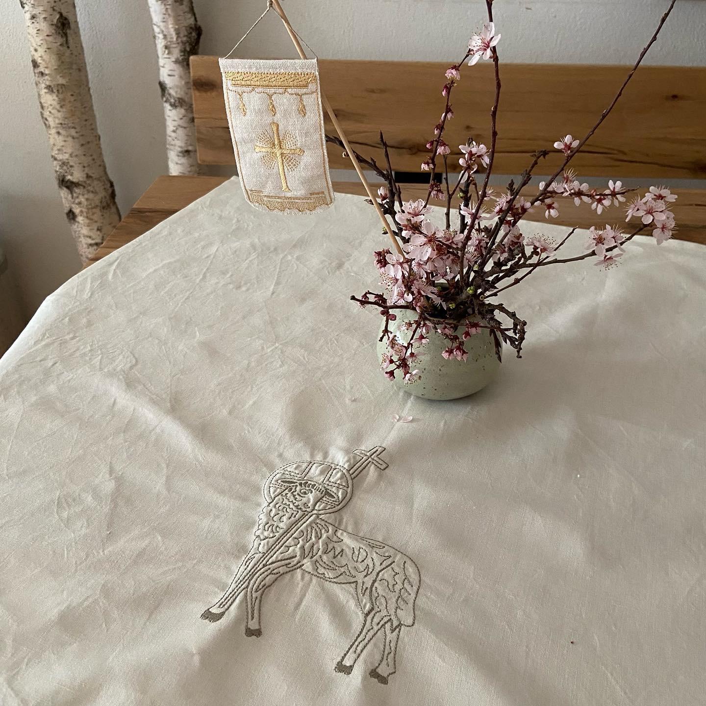Agnus Dei - Osterlamm Tuch